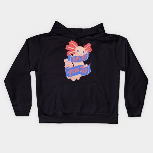 Never Grow Up Kids Hoodie by Kytri